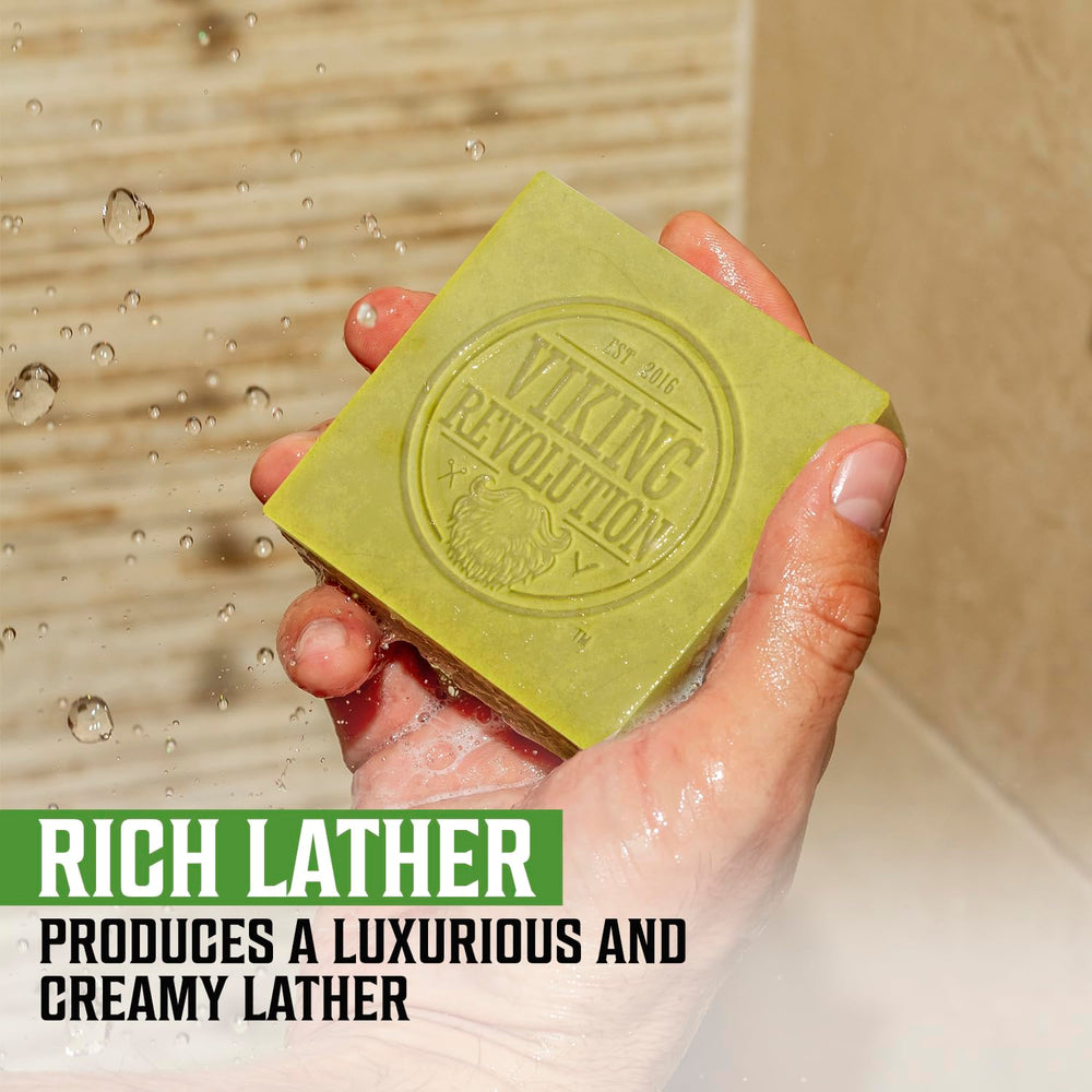 Viking Revolution bergamot soap suitable for face and body care