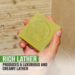 Viking Revolution bergamot soap suitable for face and body care