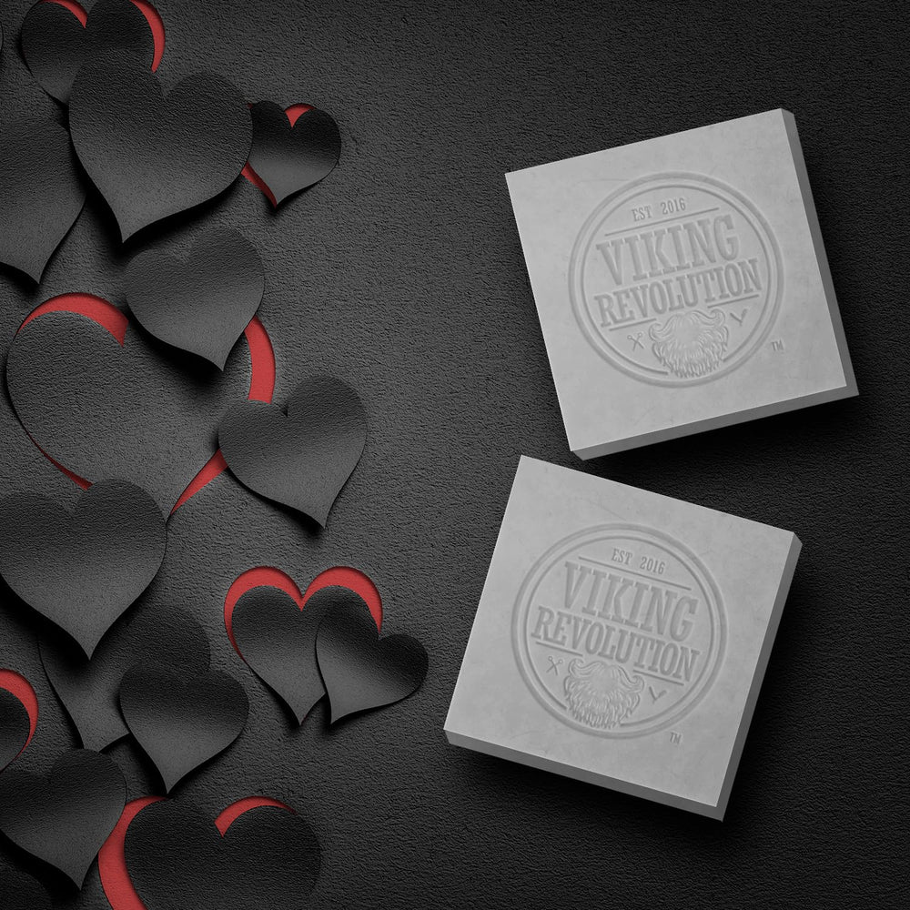 Viking Revolution peppermint eucalyptus soap bar close-up highlighting cooling cleanse.