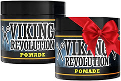 Viking Revolution Pomade strong hold for sleek, long-lasting styles.