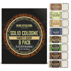 Viking Revolution Bergamot solid cologne delivers bright citrus for instant refresh.