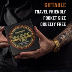 Viking Revolution Cedar Pine solid cologne provides outdoorsy freshness daily.