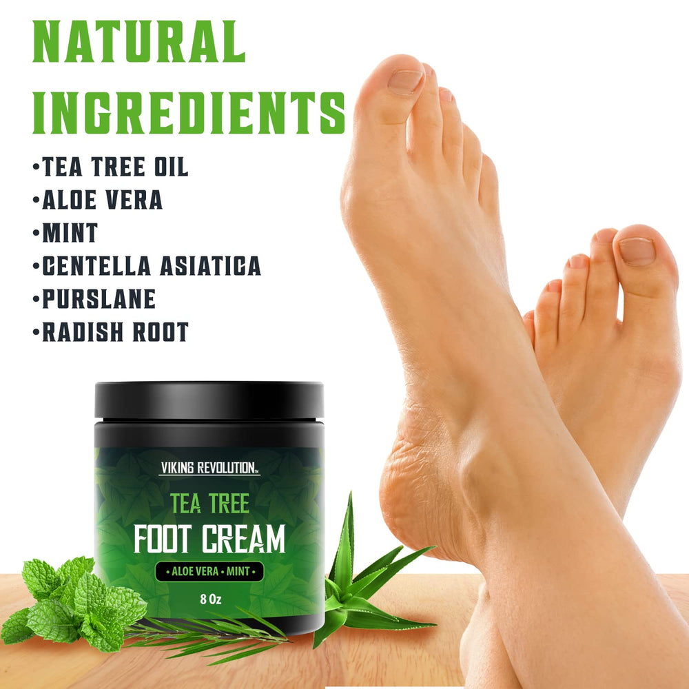 Viking Revolution 8oz foot cream jar ready for daily hydration.