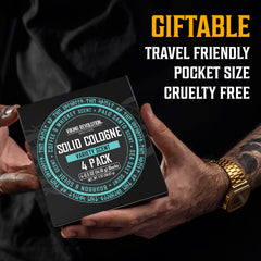 Viking Revolution travel-size solid cologne set for easy packing.