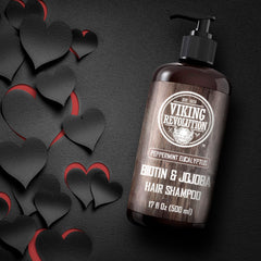 Viking Revolution Biotin bottle pump-action for quick, mess-free showers