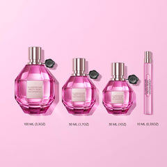 Travel-size Viktor&Rolf Flowerbomb Pretty Peony bottle fits handbag.