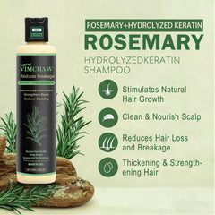 Vimchaw rosemary ingredients close-up highlighting natural extracts for scalp health.
