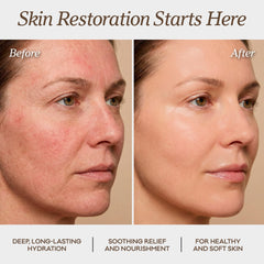 Close-up of balm applying quickly and cleanly on skin