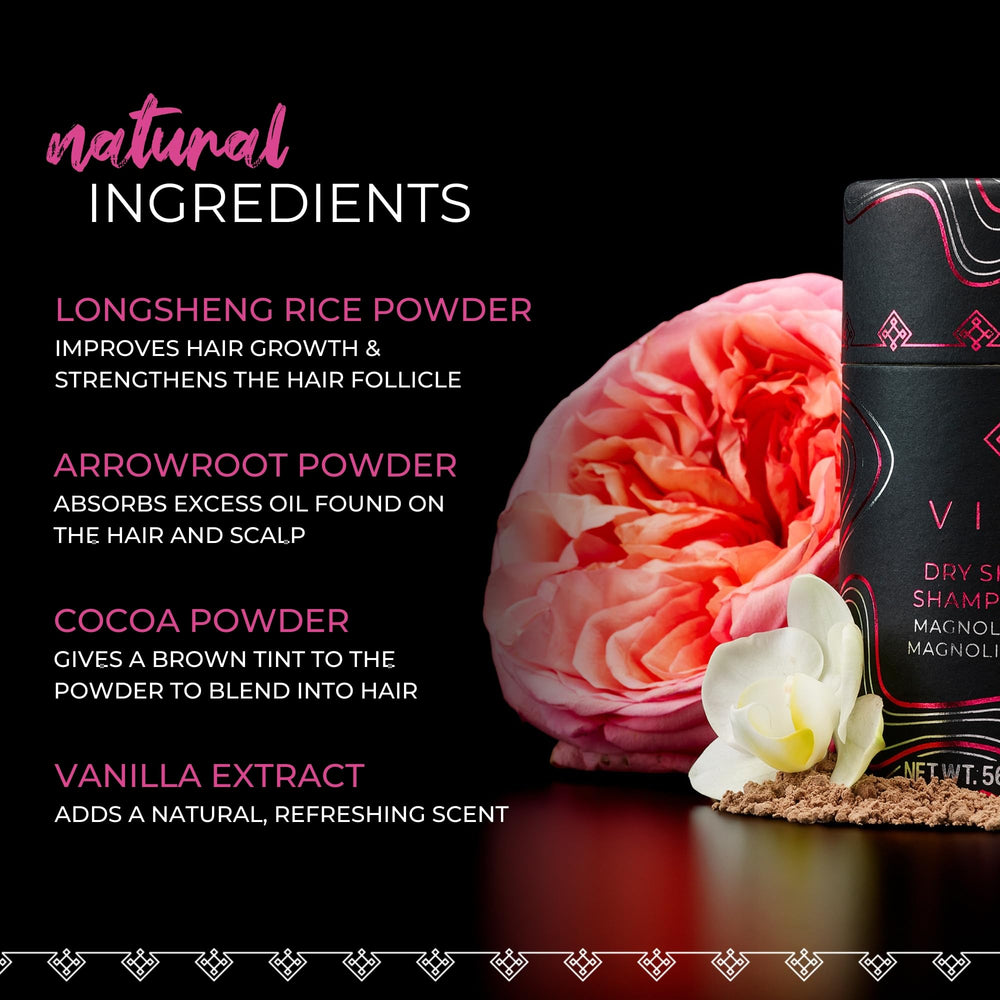 Viori dry shampoo powder bedtime application offers a convenient overnight refresh.