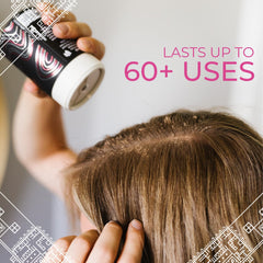 Viori dry shampoo powder brush massage encourages even blending and residue-free finish.