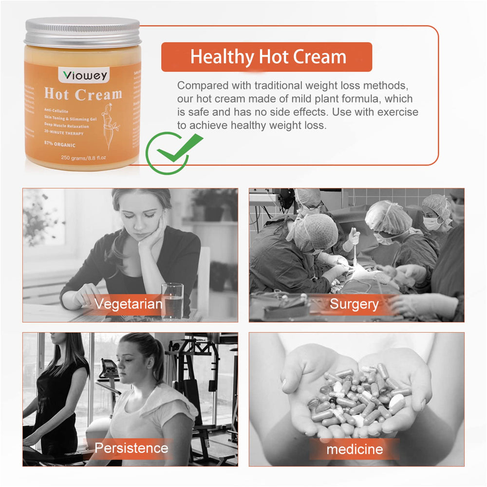 Viowey Hot Cream arms toning supports skin nourishment and firmness