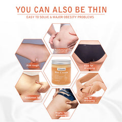 Viowey Hot Cream waist sculpt shows quick absorbing formula for smooth skin
