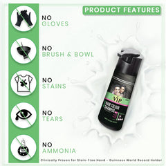VIP Hair Colour Shampoo for men applying color to beard and moustache