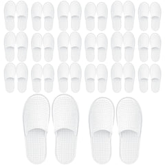 Vipay 20-pair white disposable slippers packaging for travel convenience