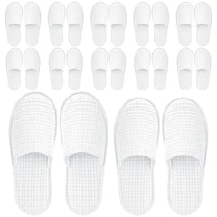 Vipay disposable slippers in guest-packaged white, ideal for travel and hospitality