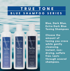 Virgo de Novo Blue Toning Shampoo helps maintain salon-fresh shade between visits.