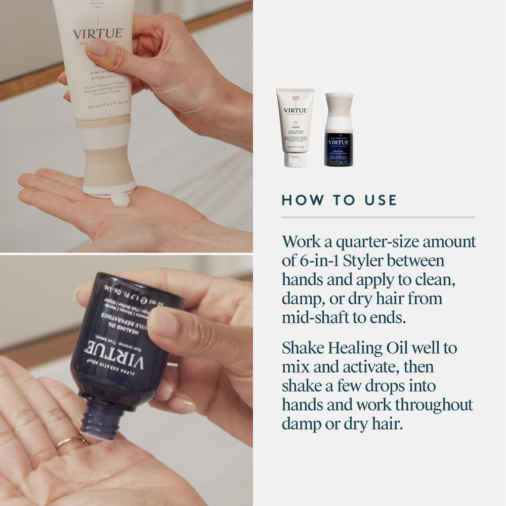 VIRTUE 6-in-1 Hair Styler offering versatile styling with heat protection.