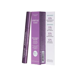Virtue Flourish Brow Density Serum bottle designed for fragrance-free daily use.