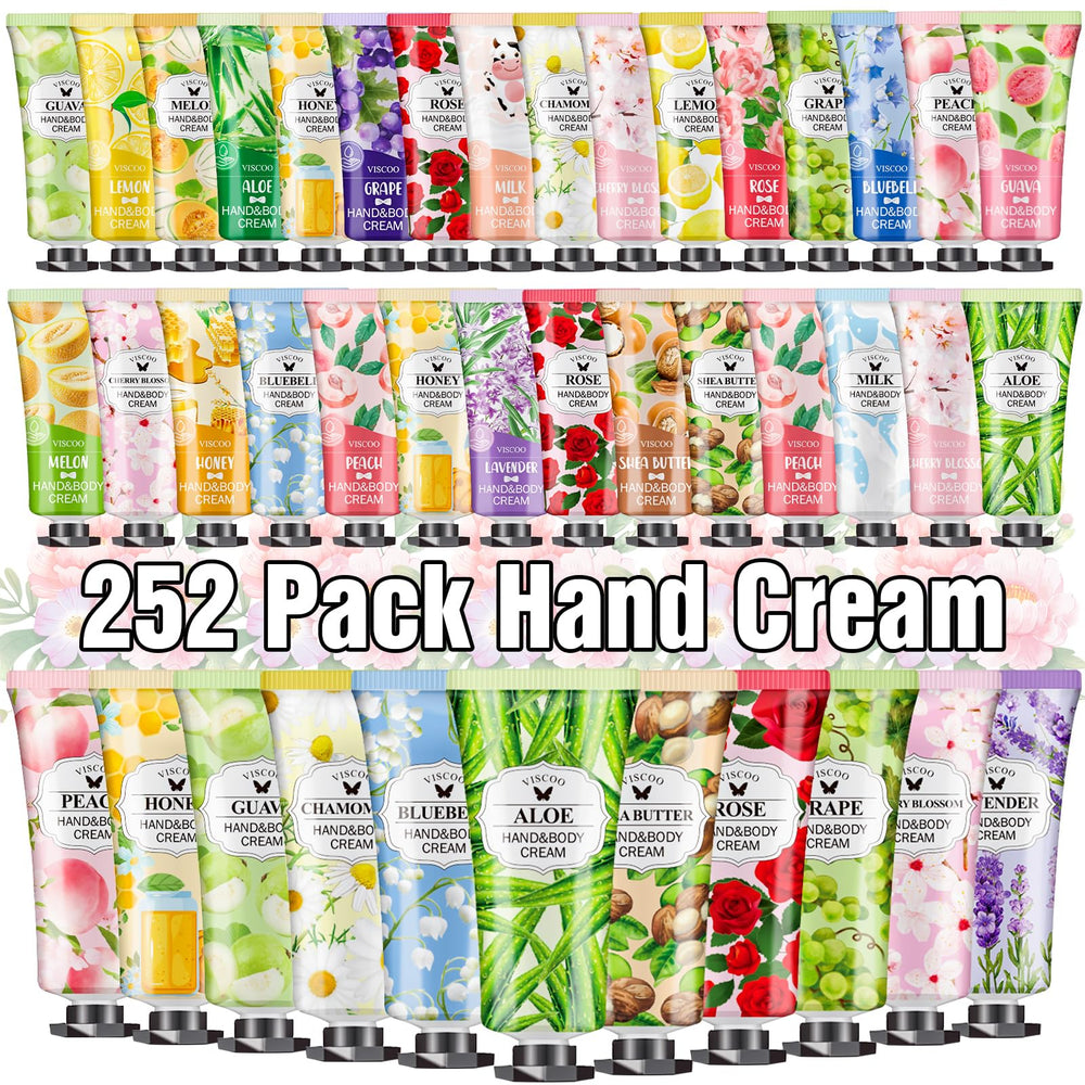 VISCOO 252-pack hand cream gift set bottles for gifting and sharing