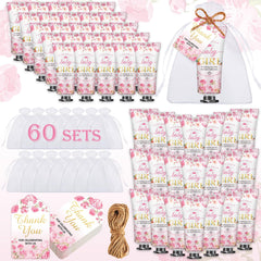 VISCOO baby shower hand cream 60-set display, ideal party favors for guests.