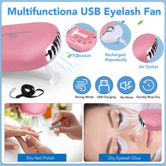 VISCOO lash fan for airflow and efficient cooling during sessions.