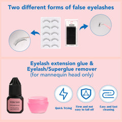 VISCOO stainless steel tweezers offer precise lash clamping for accuracy.