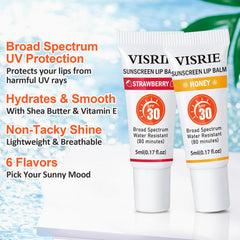 Visrie bulk 24-pack of SPF lip balm for on-the-go sun protection.