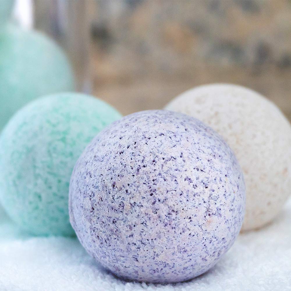 Vitabath Bath Fizzies Lavender Chamomile steam creates spa-like ambiance.