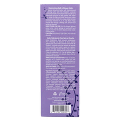 Vitabath Lavender Chamomile ingredients-closeup shows vitamins and botanical oils for hydration.