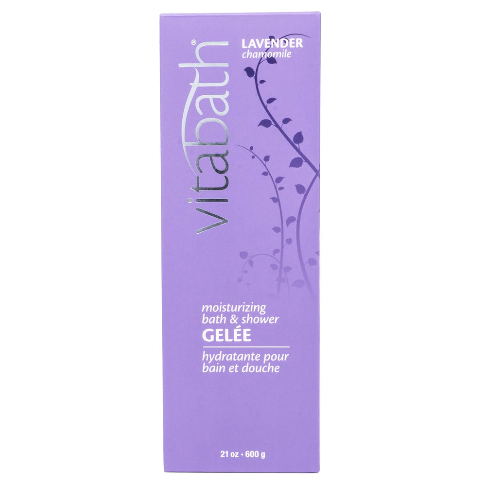 Vitabath Lavender Chamomile oil-blend detail signals nourishing skin contact care.