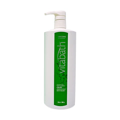 Vitabath Original Spring Green foaming gel creates spa-like bubbles.