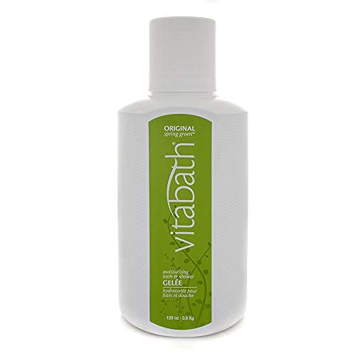 Vitabath Original Spring Green bottle pour for easy daily cleansing.