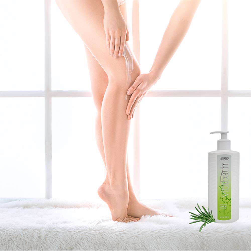 Vitabath Original Spring Green ingredients panel featuring aloe, shea, and vitamins.