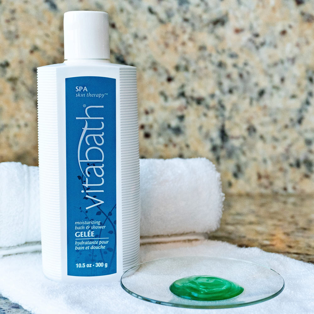 Vitabath Original Spring Green sea kelp extract visual signaling skin nourishment.