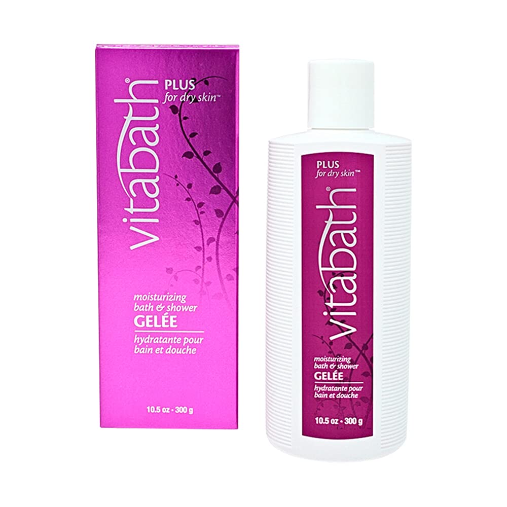 Vitabath Plus dry skin bottle pour delivers spa-like hydration.