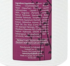 Vitabath Plus foam bath captures rich lather for a spa-like self-care ritual.