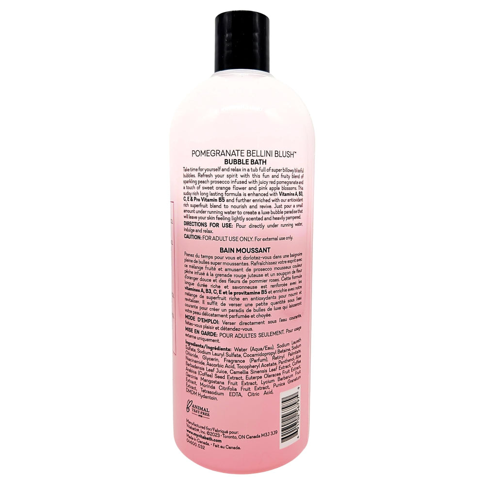 Cruelty-free label on Vitabath Pomegranate Bellini Blush