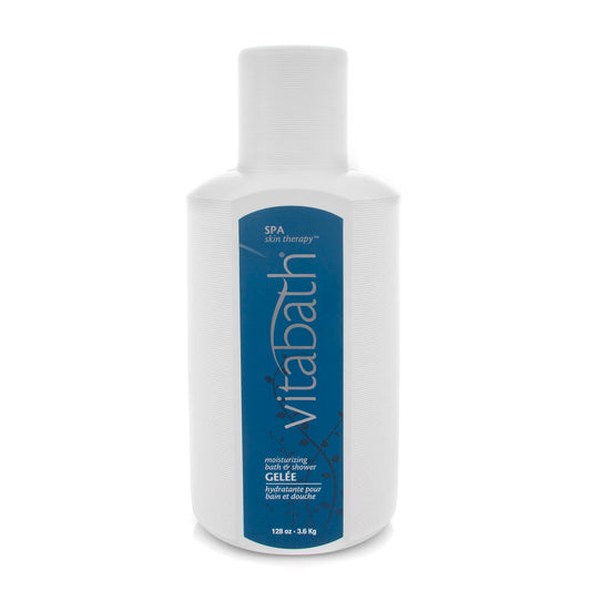 Vitabath SPA Skin Therapy gallon bottle highlights premium moisturizing formula for daily cleansing.