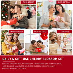 Vital Luxury Japanese Cherry Blossom skincare set used after bathing for moisture.