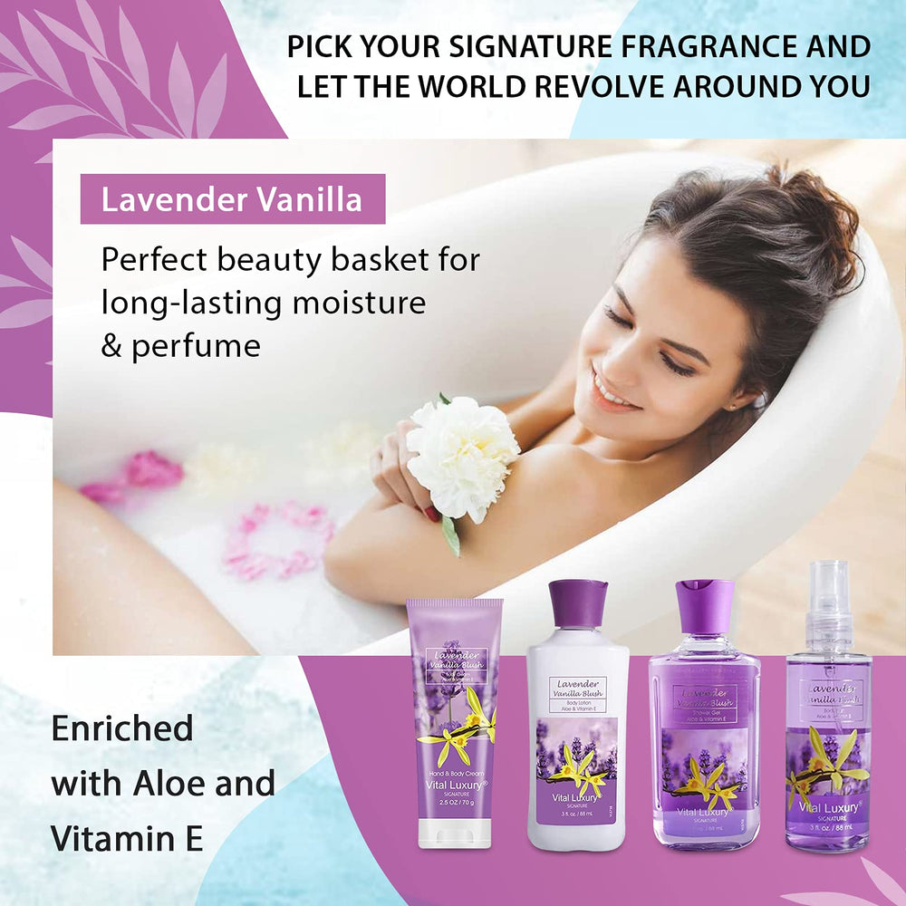 Vital Luxury Lavender Vanilla Blush Body Cream: rich moisture for smooth, comfortable skin.