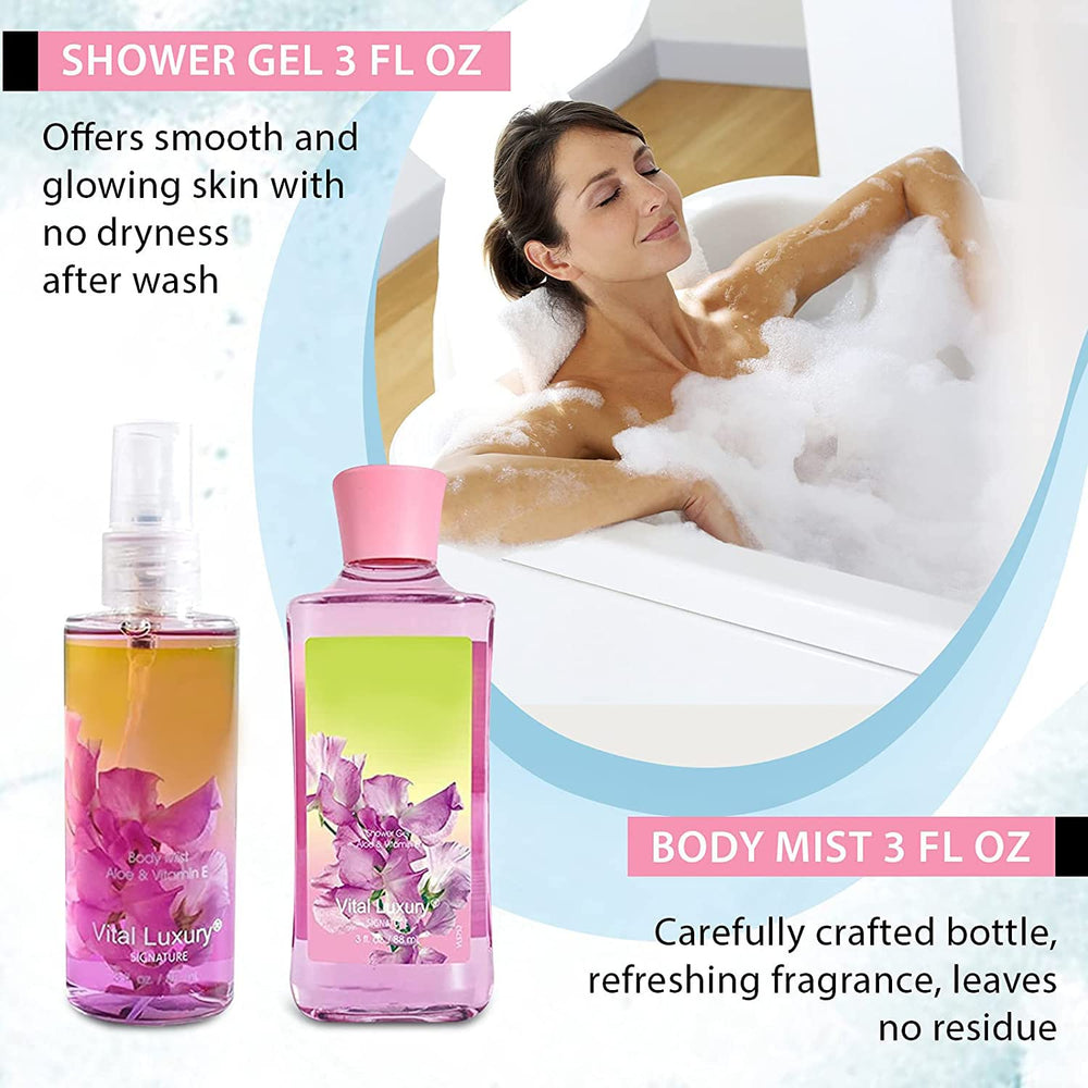 Vital Luxury Sweet Pea Fragrance Mist 3oz, lightweight scent for lasting aroma.
