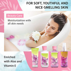 Vital Luxury Sweet Pea Shower Gel 3oz, refreshing cleanse with delicate fragrance.