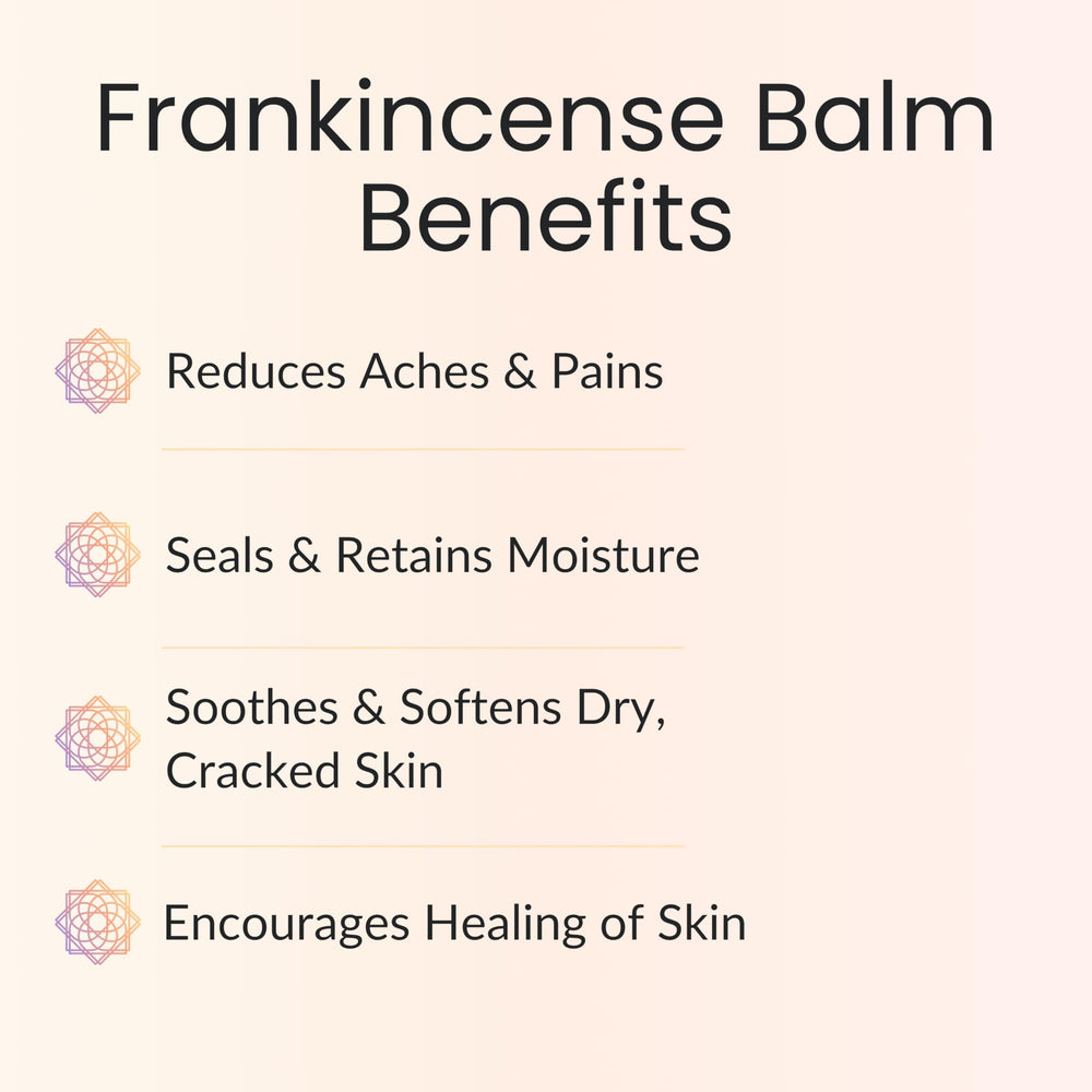 Vitality Frankincense Balm bottle highlights natural oils for gentle hydration.