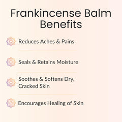 Vitality Frankincense Balm bottle highlights natural oils for gentle hydration.