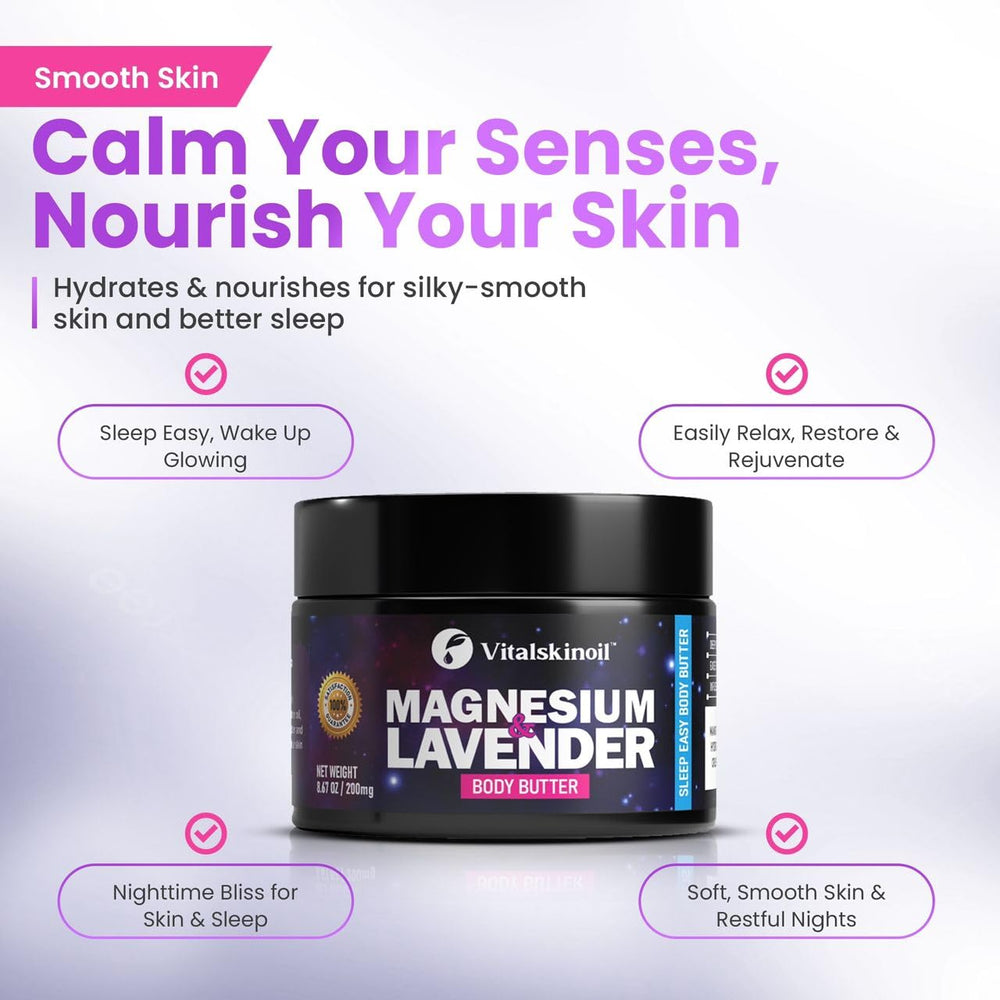 VITALSKINOIL lavender aroma promotes relaxation during nighttime skincare