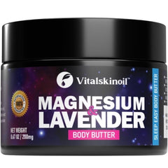 VITALSKINOIL magnesium lotion night-time jar provides soothing hydration for calm skin