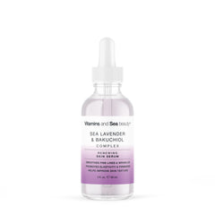 VITAMINS AND SEA BEAUTY Renewing Serum sea lavender bottle; promotes smoother skin texture.