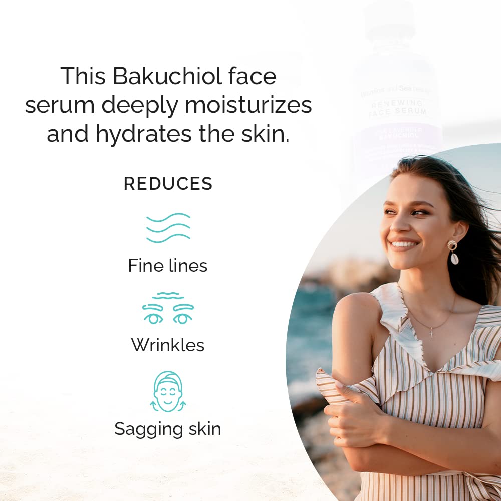 VITAMINS AND SEA BEAUTY Renewing Serum texture swatch; reveals lightweight, fast-absorbing formula.