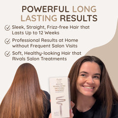 VITAMINS Hair Cosmetics step 2 application demonstrates even coverage and deeper conditioning