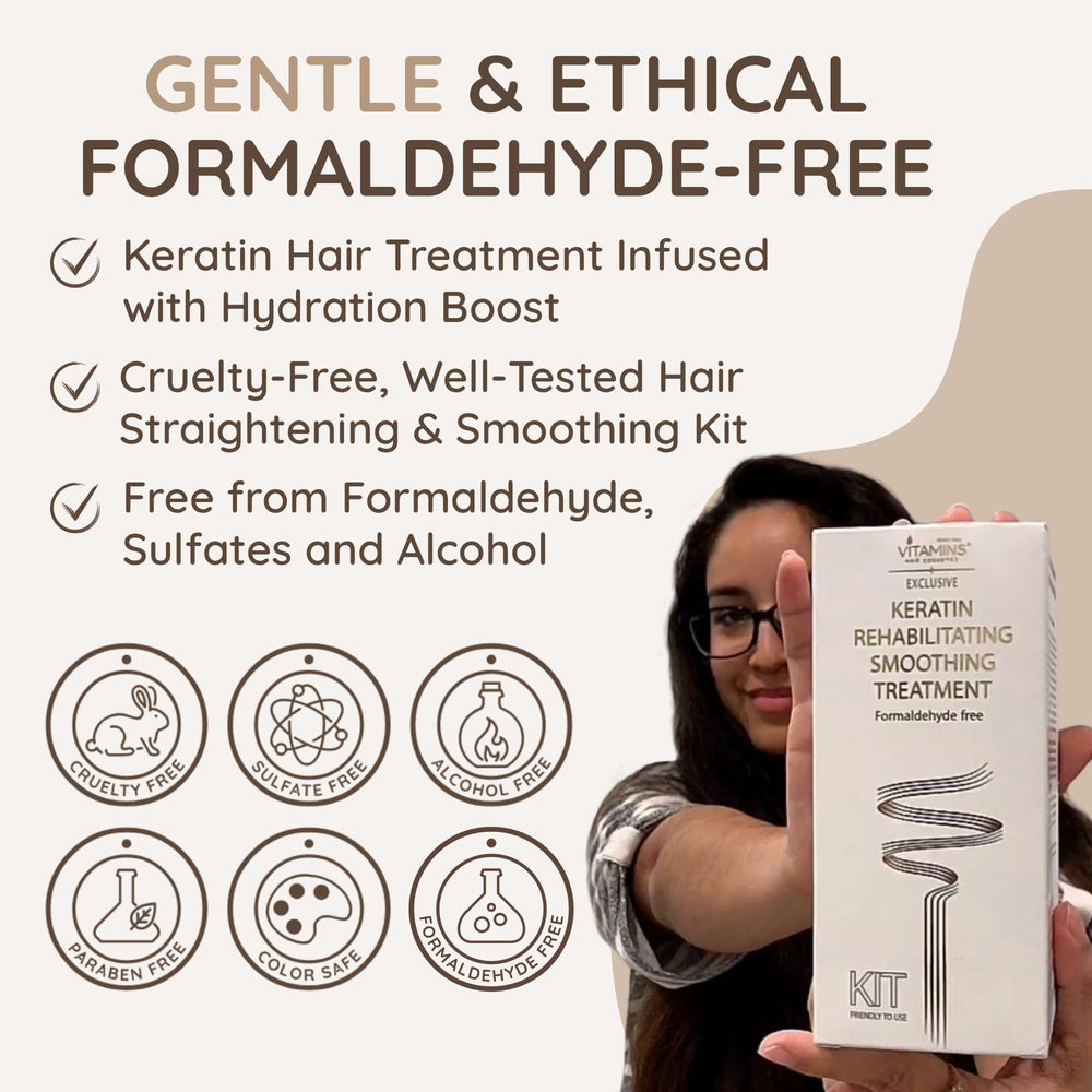VITAMINS Hair Cosmetics step 3 sealing shows long-lasting smoothness and shine potential